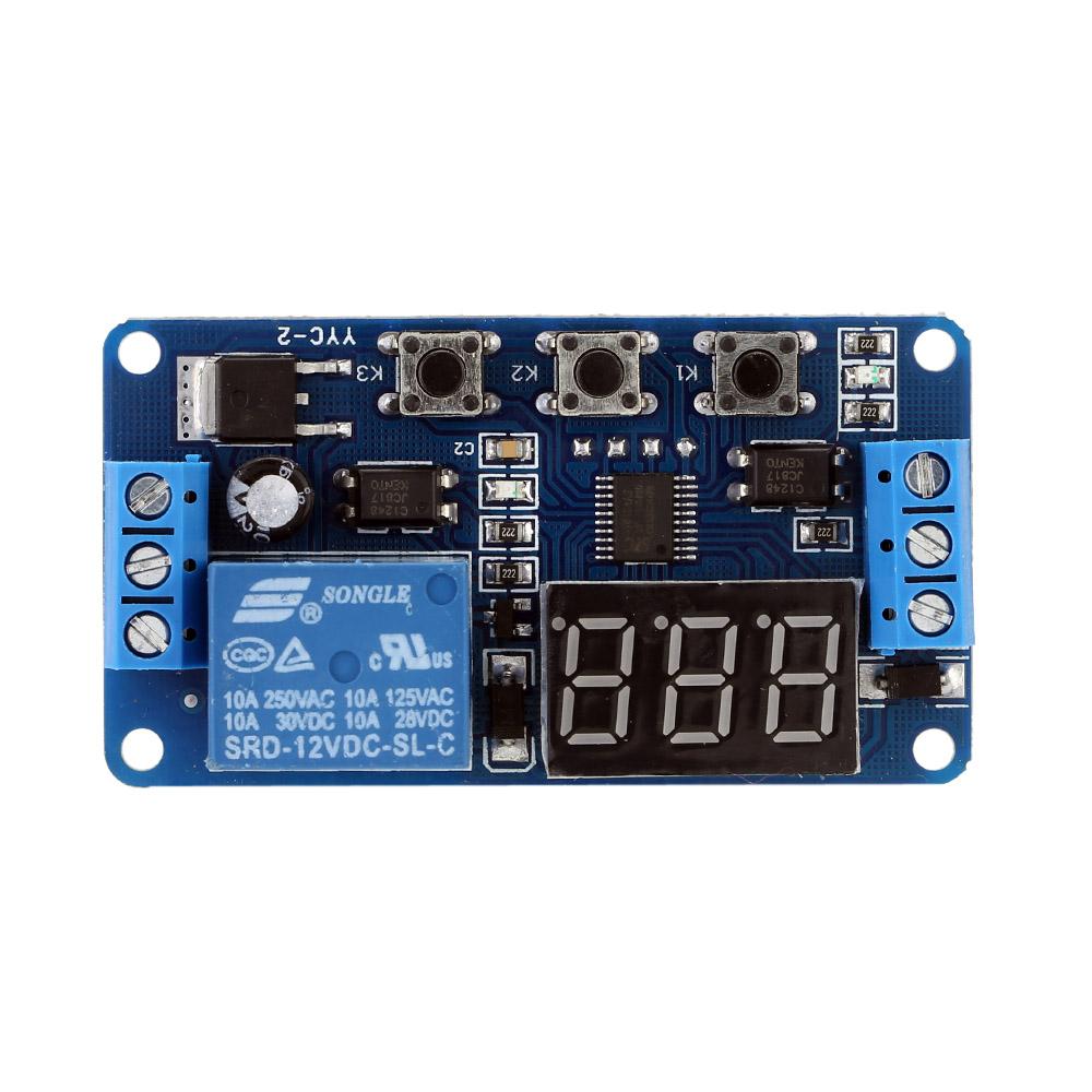 12V LED Display Automation Digital Delay Timer Control Switch Relay Module