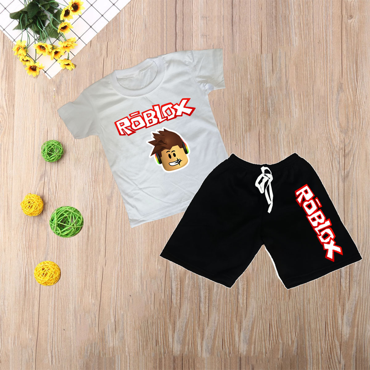 Roblox T-Shirt Jogger for boys kids (1-11yrs.old small to xlarge) quality  made unisex terno