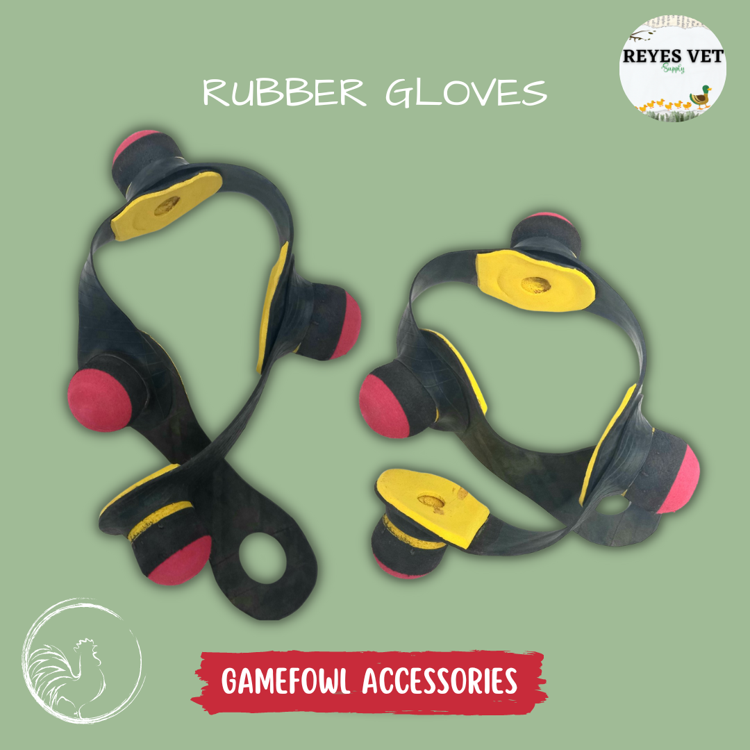 [VET SUPPORT] 2SETS SPARRING GLOVES FOR GAMEFOWL / RUBBER GLOVES SMALL