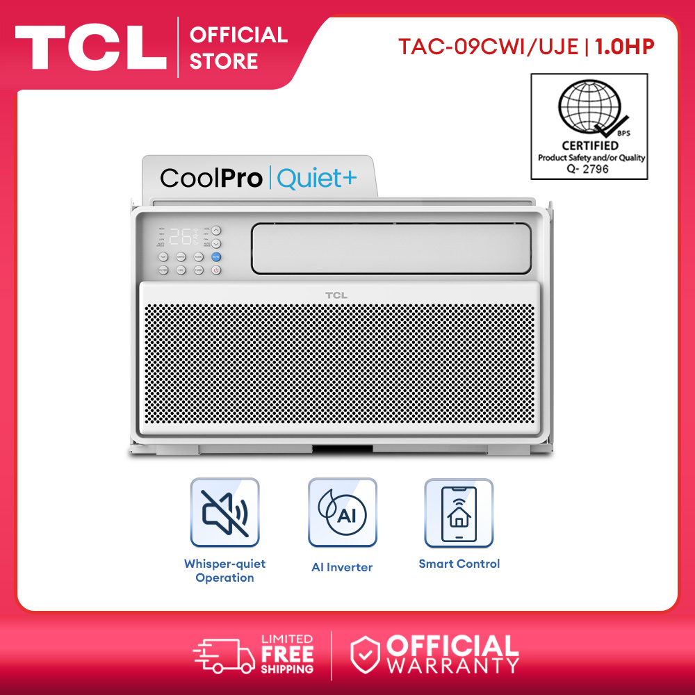 TCL 1.0 HP Inverter Aircon Window Type Smart Airconditioner TAC09CWI