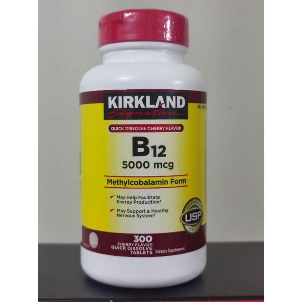 Kirkland vitamin B12 5000mcg methylcobalamin form quick dissolve tablet