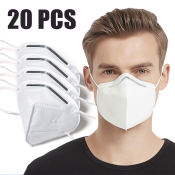 20 Pcs KN95 Mask face Reusable KN95 Ssurgical Mask 5ply Respirator Filter Protection mask washable Dust proof cover Dust proof case Dust proof mask dust proof face mask dust-proof mask KN95