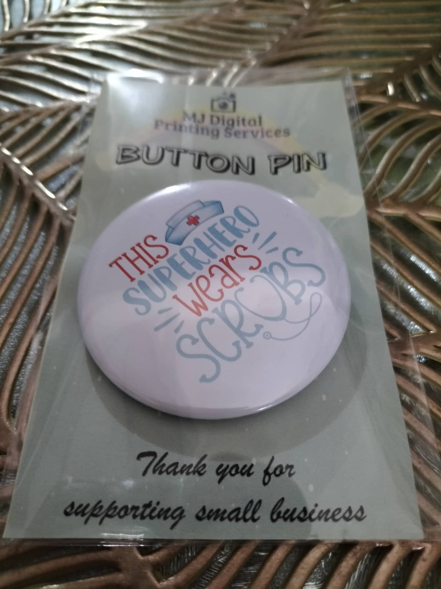 Nurse Button Pins This Superhero Wears Scrubs Lazada PH