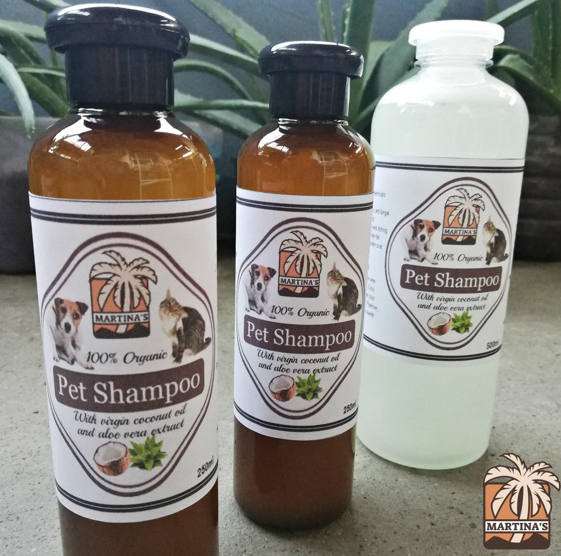 Martina's Pet Shampoo and Conditioner (1 x 250ml) Dog Shampoo With Aloe