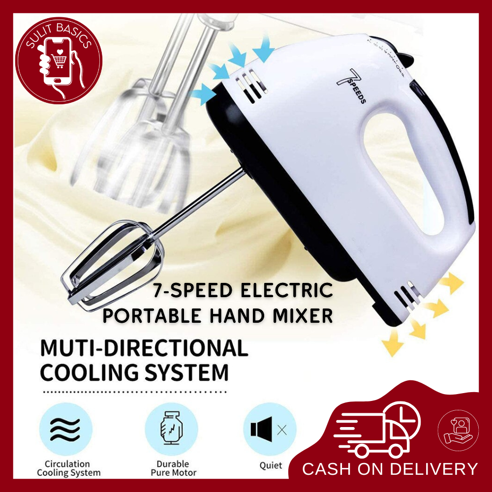 Sulit Basics 7Speed White Electric Portable Hand Mixer Beater 220V