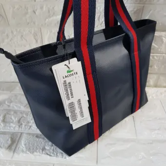 navy blue lacoste bag