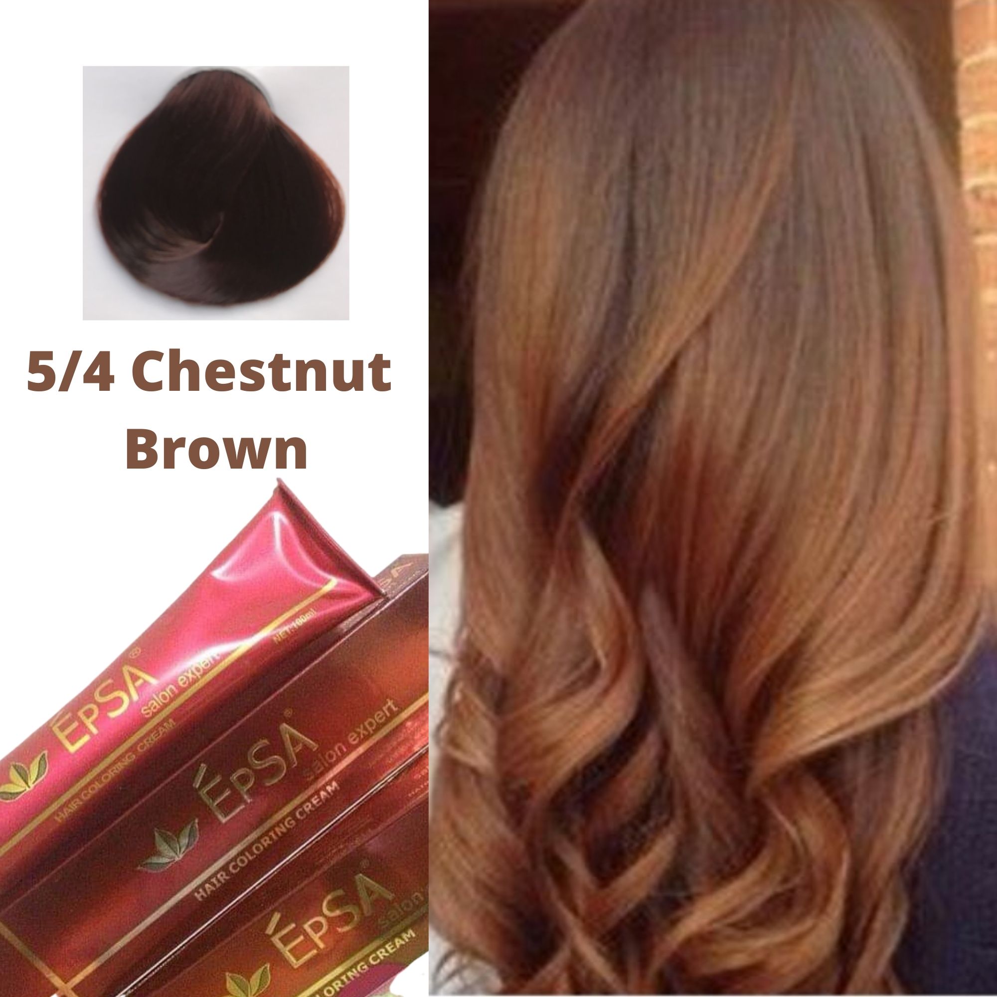 Epsa 5 4 Chestnut Brown Hair Color Salon Expert Hair Color Lazada Ph