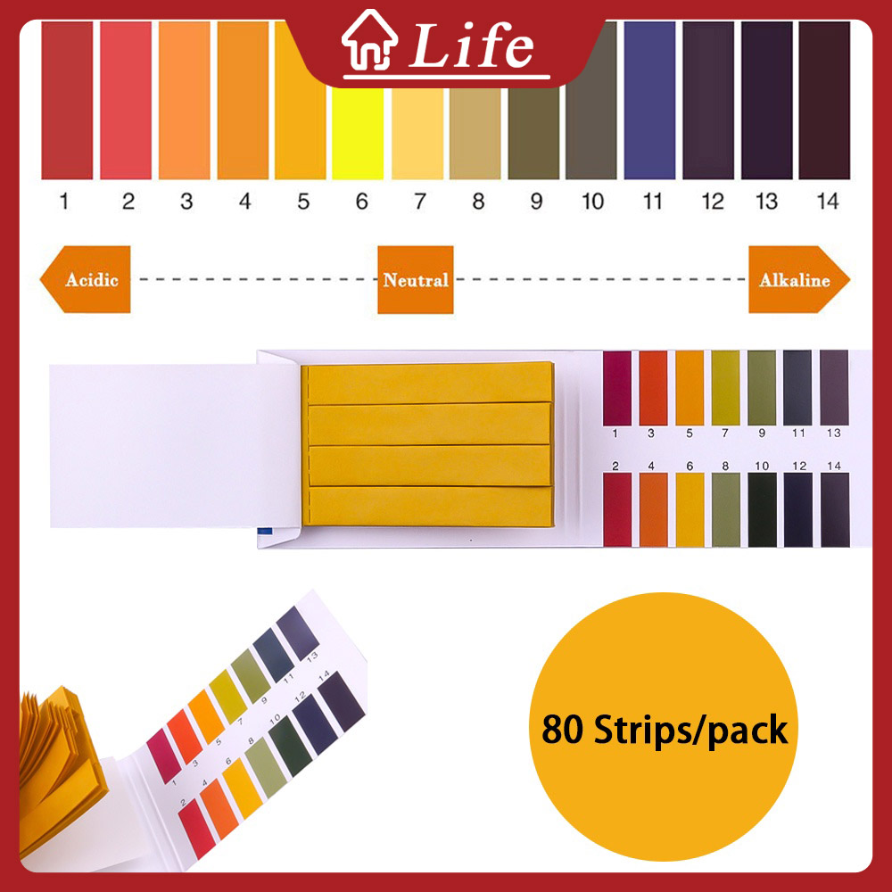 Litmus pH Test Strips, Universal Application pH 1-14 Test Paper, 2 Packs of  160 Strips