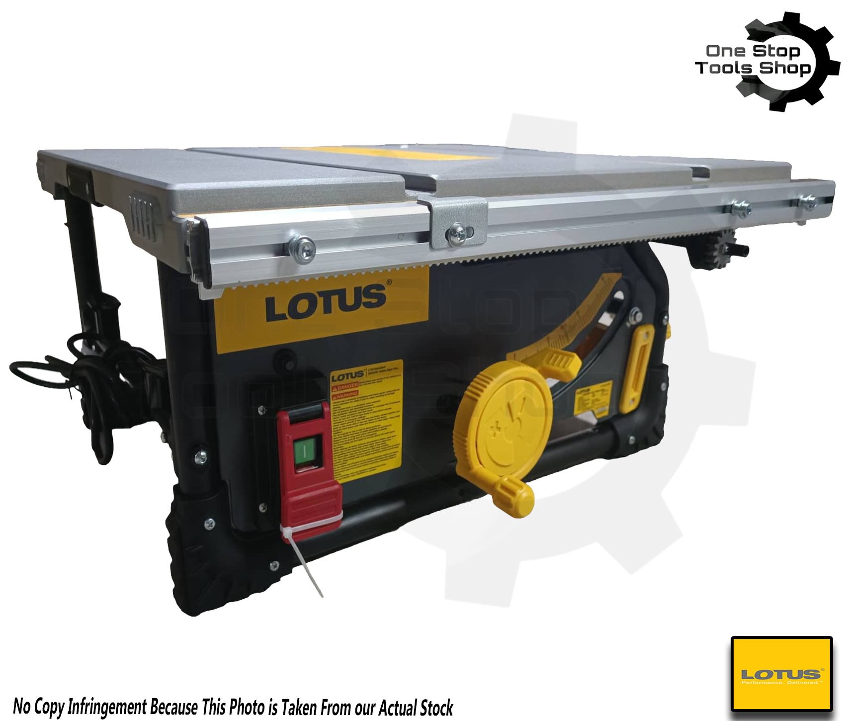 OSTS Lotus 2000W Jobsite Table Saw PRO LTST254RPF RACK & PINION FENCE