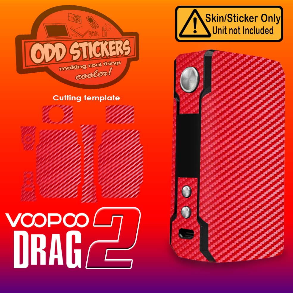 Carbon Fiber Skin for Voopoo Drag 2 Premium PVC Sticker Cover by  Oddstickers Scratch And Water Resistant Vape Skin Oddstickers Matte Printed  Skin - Lazada