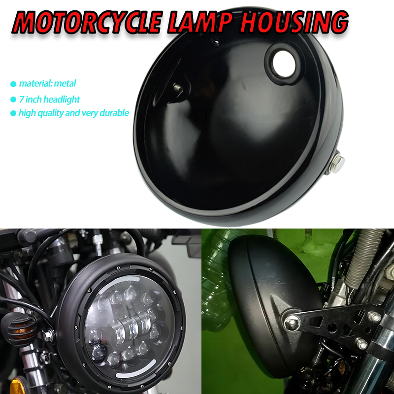 Pinph 7 Inch Motorcycle LED Headlight Housing Light 7 Inch LED Shade