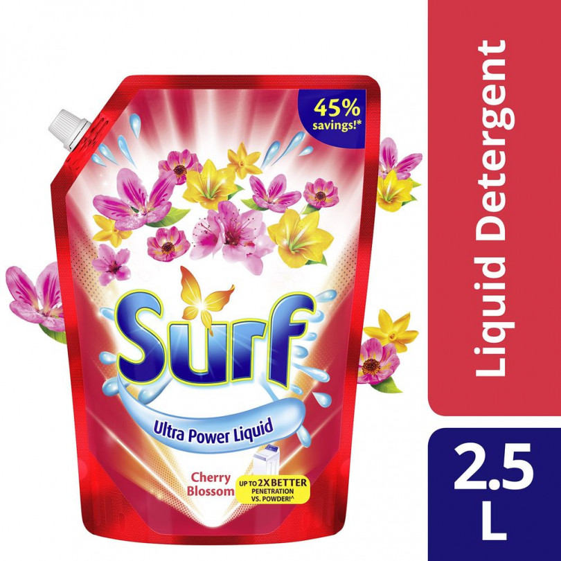 Surf Cherry Blossom Laundry Liquid Detergent 2.5L Pouch Lazada PH