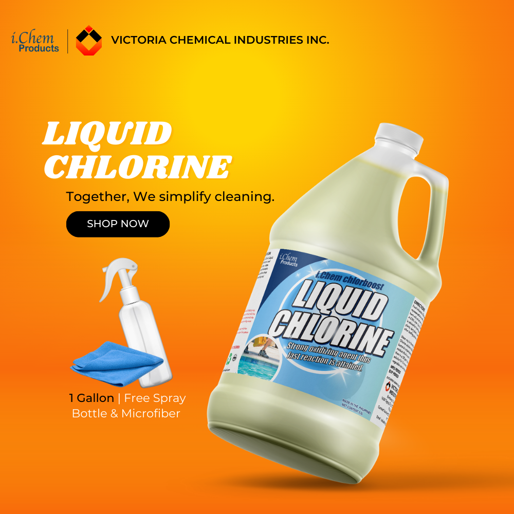 ICHEM PRODUCT LIQUID CHLORINE 1 GALLON (1314 CHLORINE CONTENT, WATER
