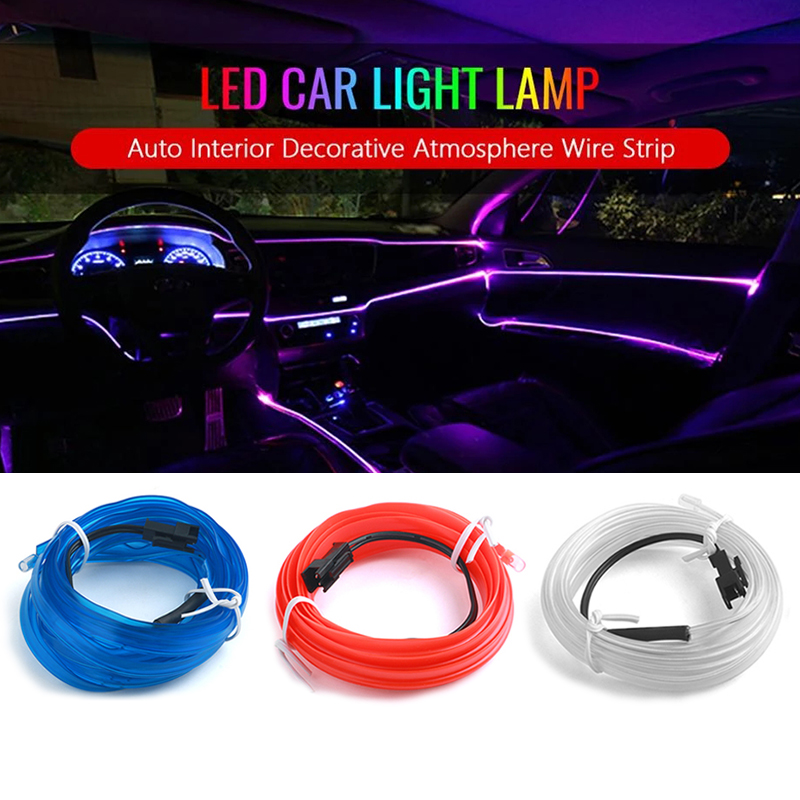 LED Car Interior Light Auto Side Light Car Ambient Light Car LED Strip Light  RGB Interior Car Lights Atmosphere Light Auto Ambient Lamp VA90
