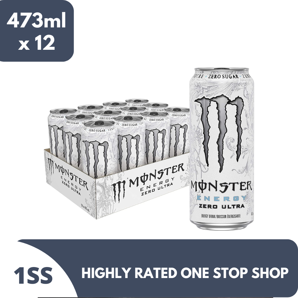 Monster Ultra Energy Zero Sugar Energy Drink 473ml x 12 Lazada PH