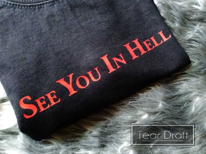 See You In Hell Statement Customized Oversized T Shirt Lazada Ph