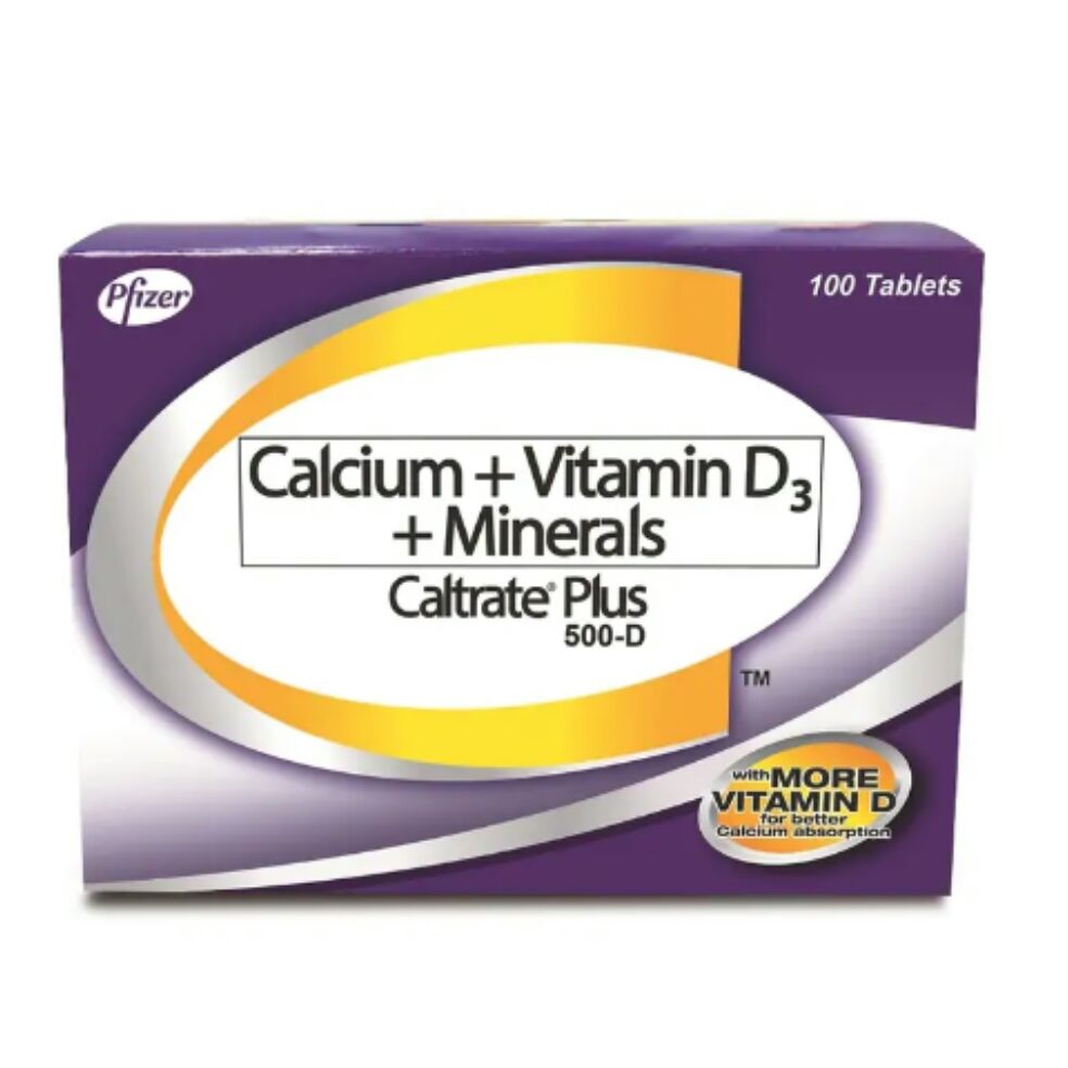 Caltrate Plus SILVER calcium(NEW PACKAGING) + Vitamin D3 +Minerals 500 ...