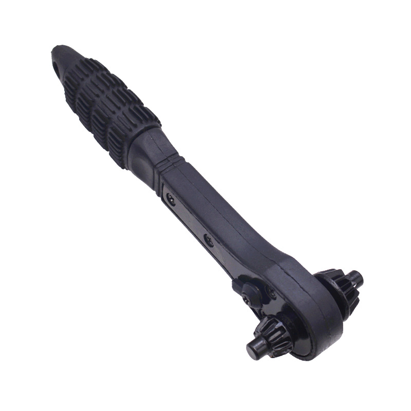 2 in 1 Drill Chuck Key Wrench Hand Drill Ratchet Spanner Dualuse Drill Chuck Ratchet Wrench