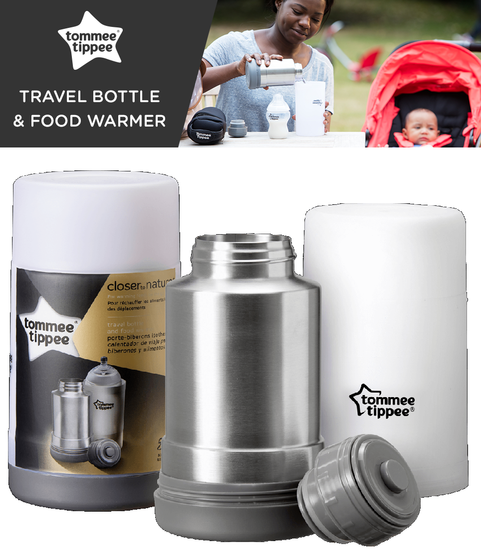 Tommee Tippee Closer to Nature Travel Bottle & Food Warmer Set