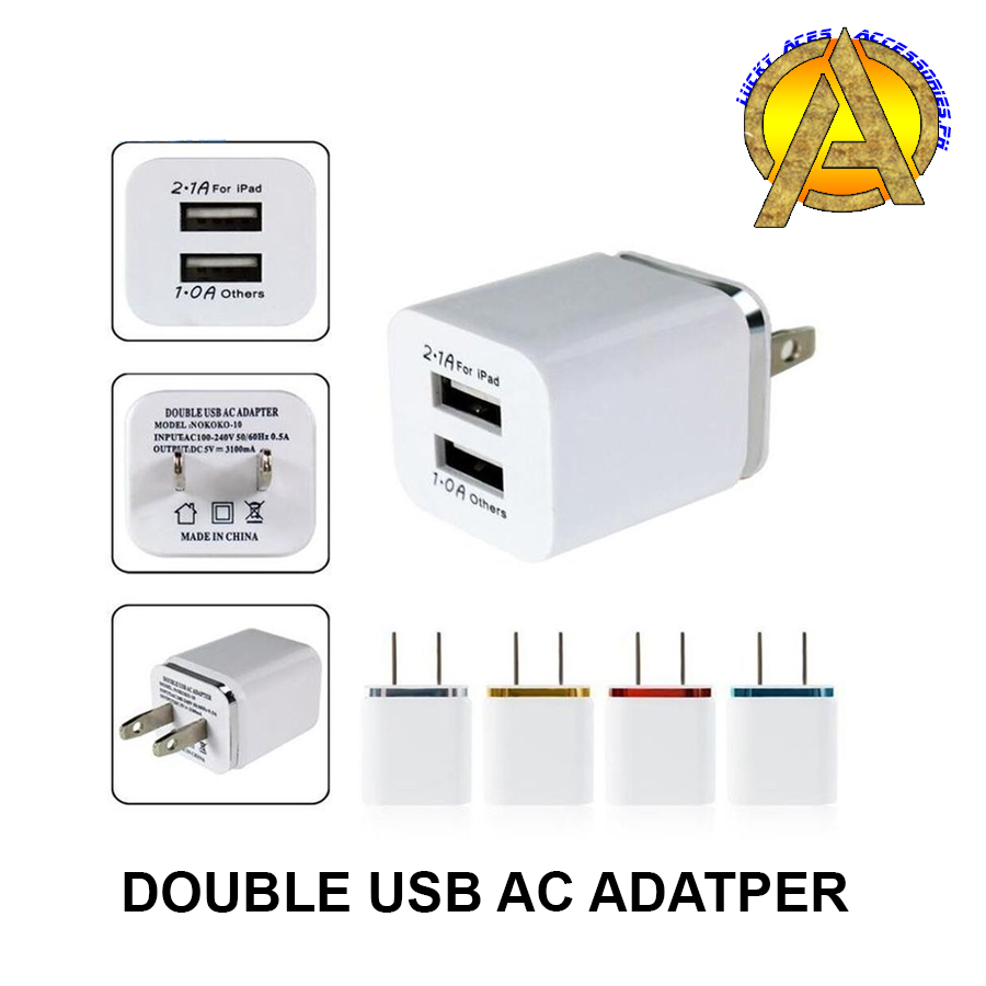 L.A.A DOUBLE USB AC ADAPTER Lazada PH