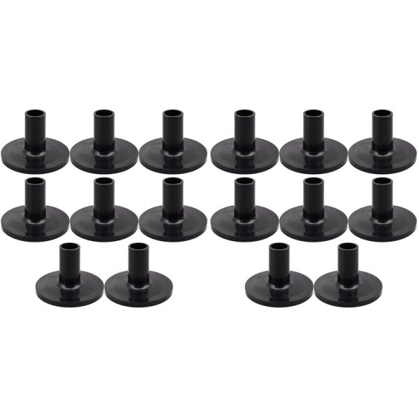 16Pcs Cymbal Sleeves 8PCS 38X26mm Black Drum Cymbal Sleeves Replacement for Shelf Drum Kit