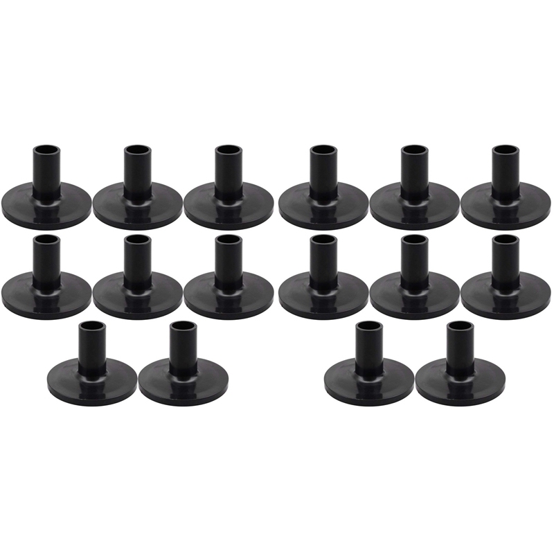 16Pcs Cymbal Sleeves 8PCS 38X26mm Black Drum Cymbal Sleeves Replacement for Shelf Drum Kit