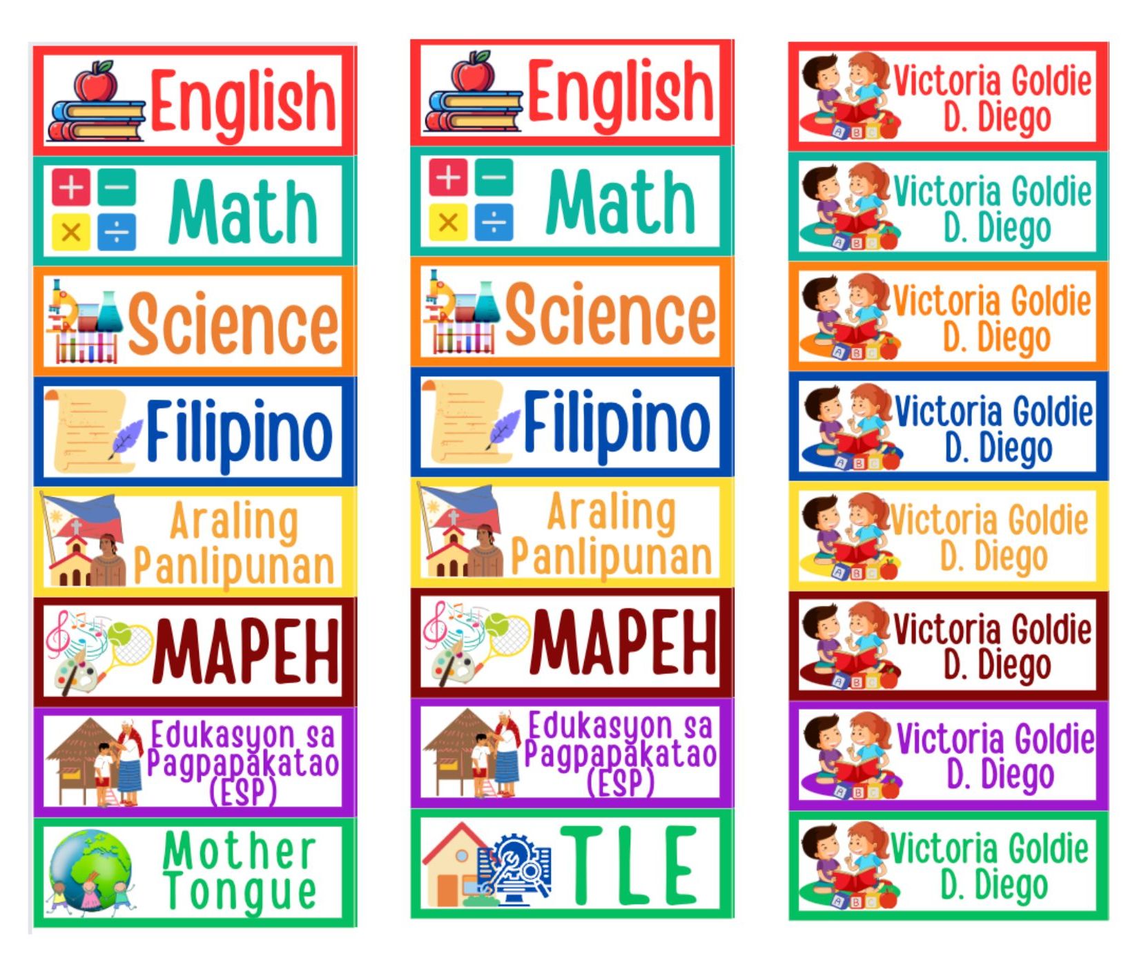 Filipino Subject Clipart