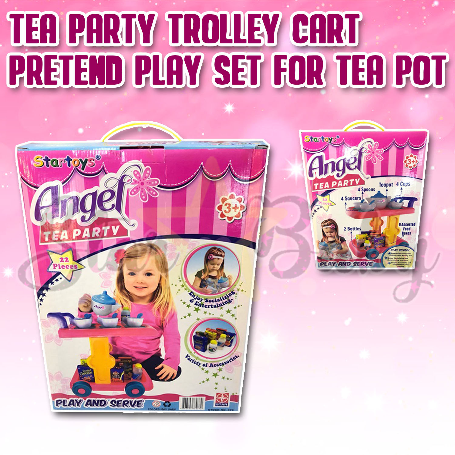 children's tea trolley set