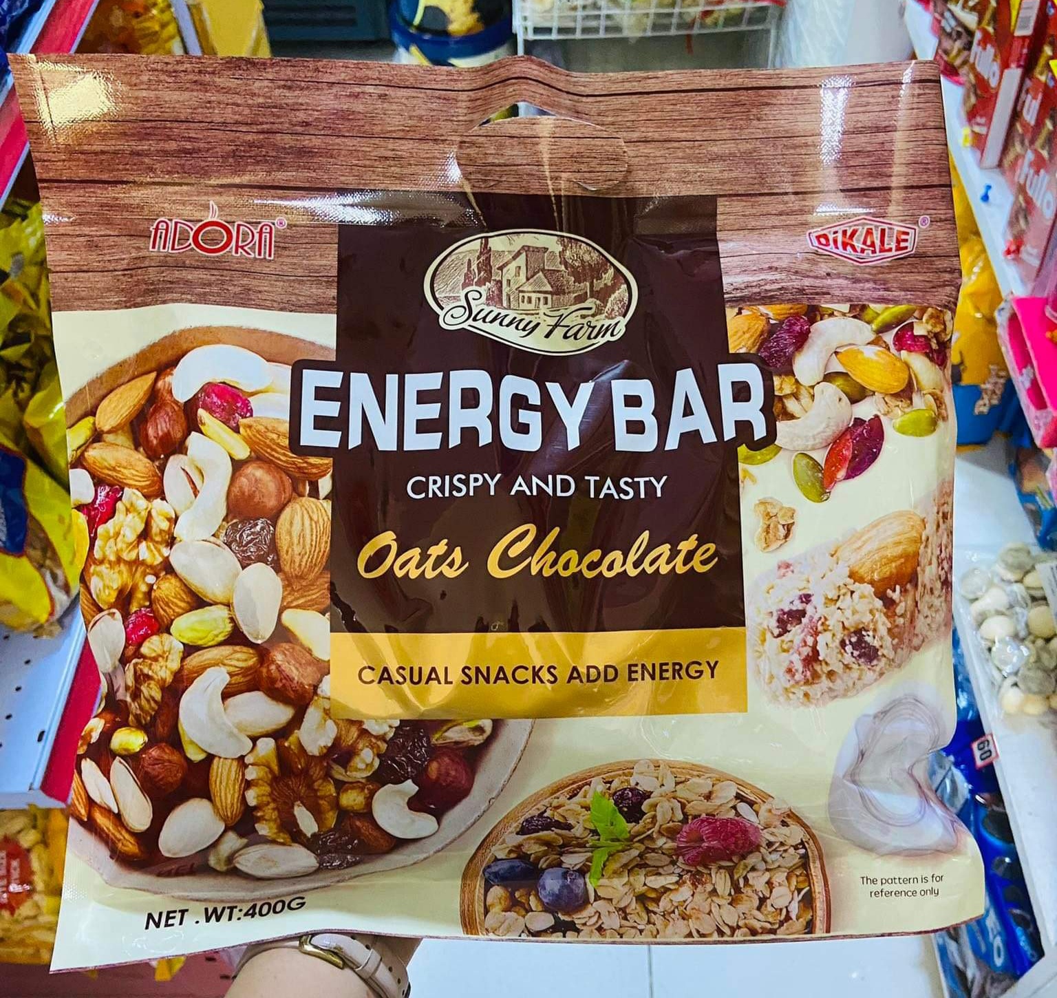 Adora Energy Bar Crispy & Tasty Oats Chocolate 400g ️ Lazada PH