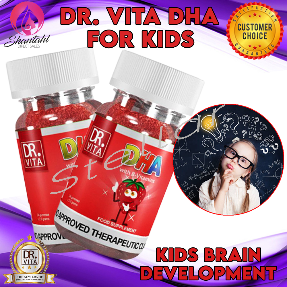 DR. Vita DHA with BVitamins for KIDS with DHA,Zinc,Probiotics and