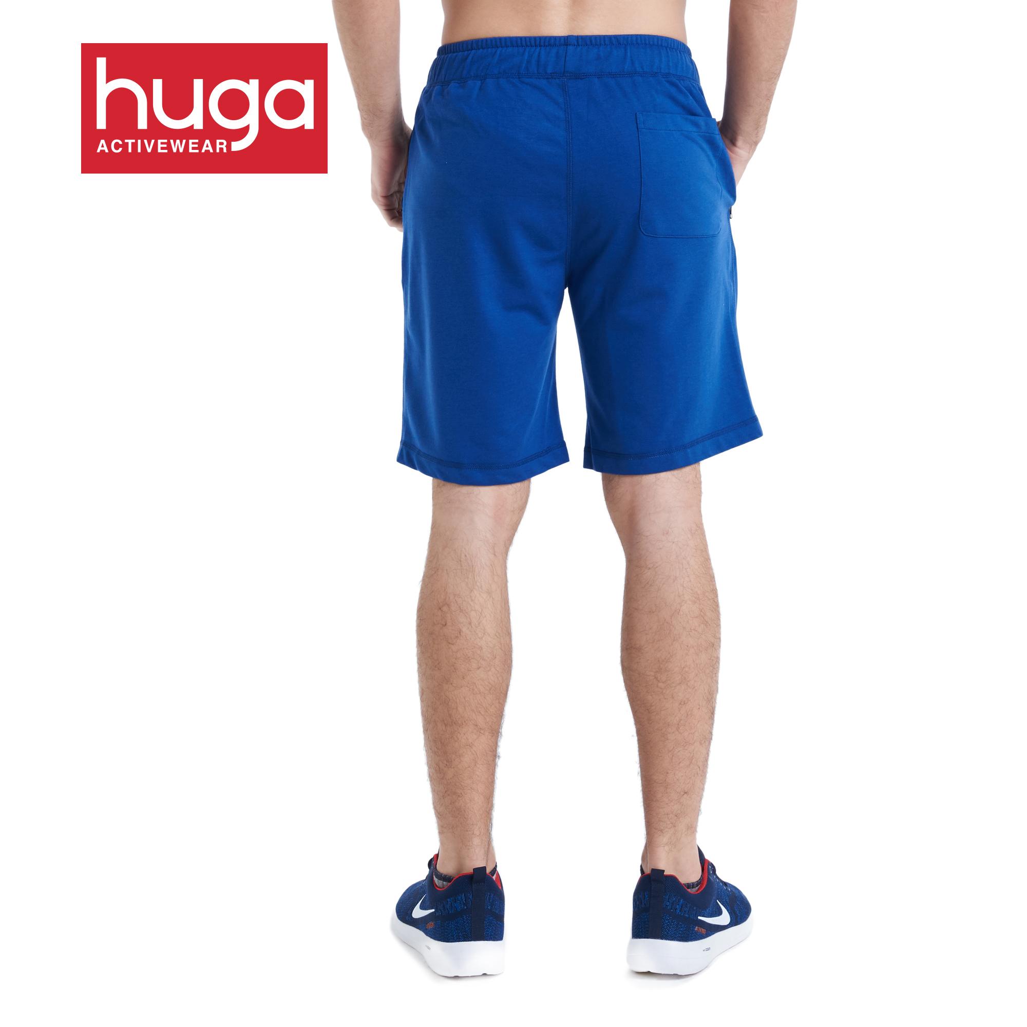 blue jogger shorts