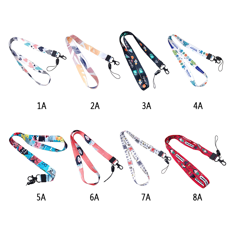 Universal Neck Lanyard for Mobile Phones with Non-leaf Neck Anti-lost Metal Buckle Cartoon Mobile Phone Lanyard ZenababyShop