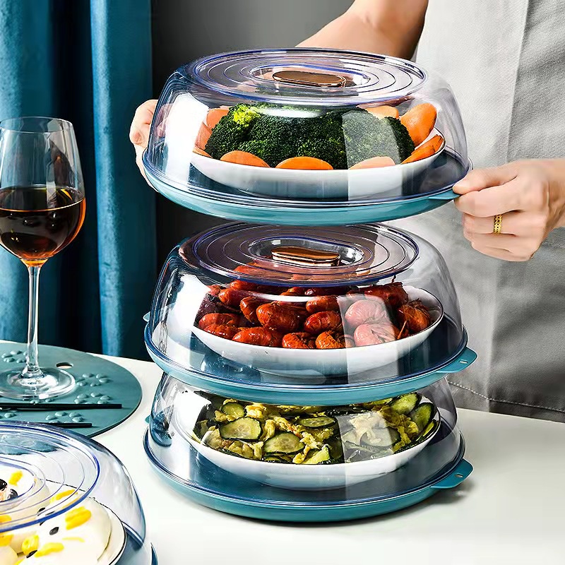 LIENS PET Food Keeper Transparent Stackable Food Cover Insulation Dish