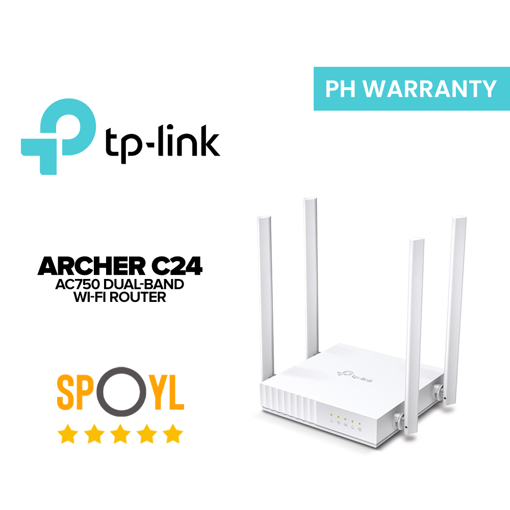 TPLink Archer C24 AC750 DualBand WiFi Router AC WiFi Router Wireless