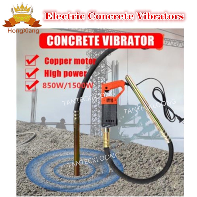 960W Concrete Vibrators Electric Cement Soil Mixer with Stick 34 HP