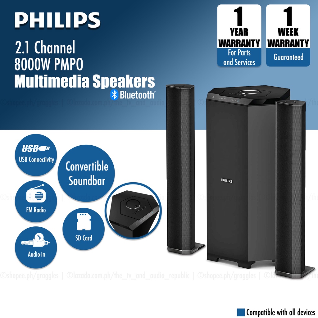 Shop Philips Soundbar Speakers with 