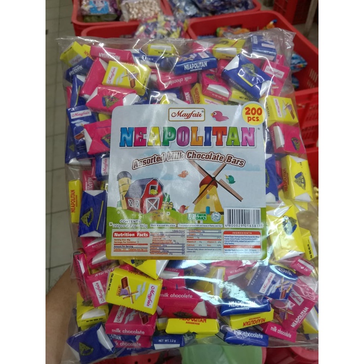 Mayfair Neapolitan Assorted Milk Chocolate Bars 200pcs Lazada PH