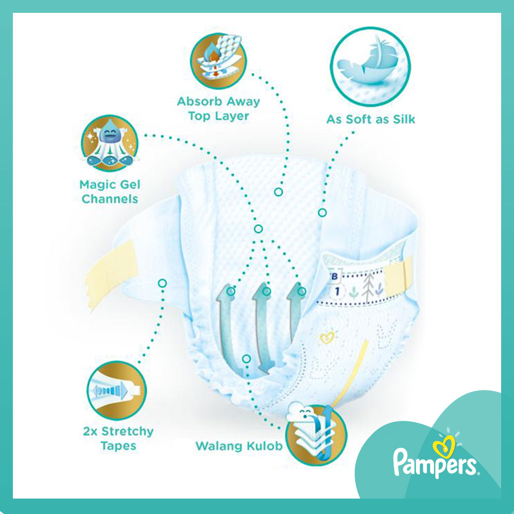 Pampers Baby Dry Tape NB40x4 160 pcs Newborn Baby Diaper (05kg
