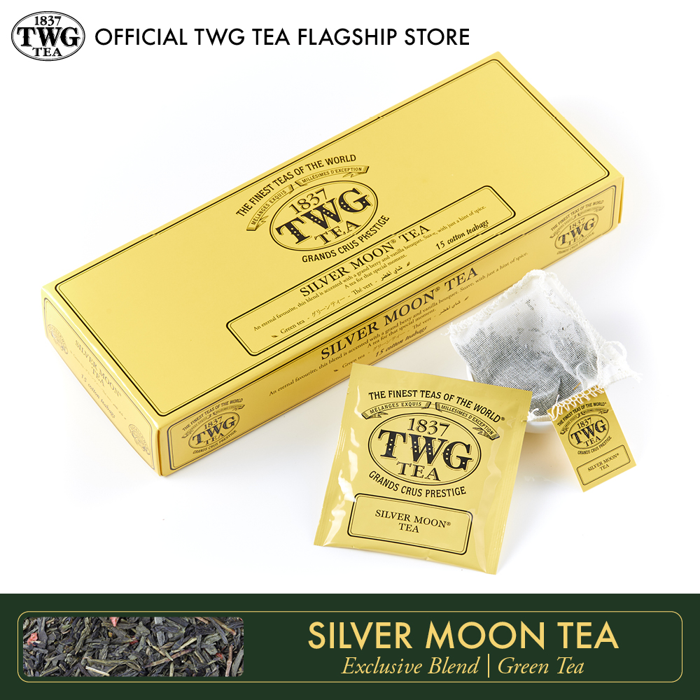 TWG Tea - Silver Moon Tea, 15 Cotton Teabags | Green Tea | Lazada PH