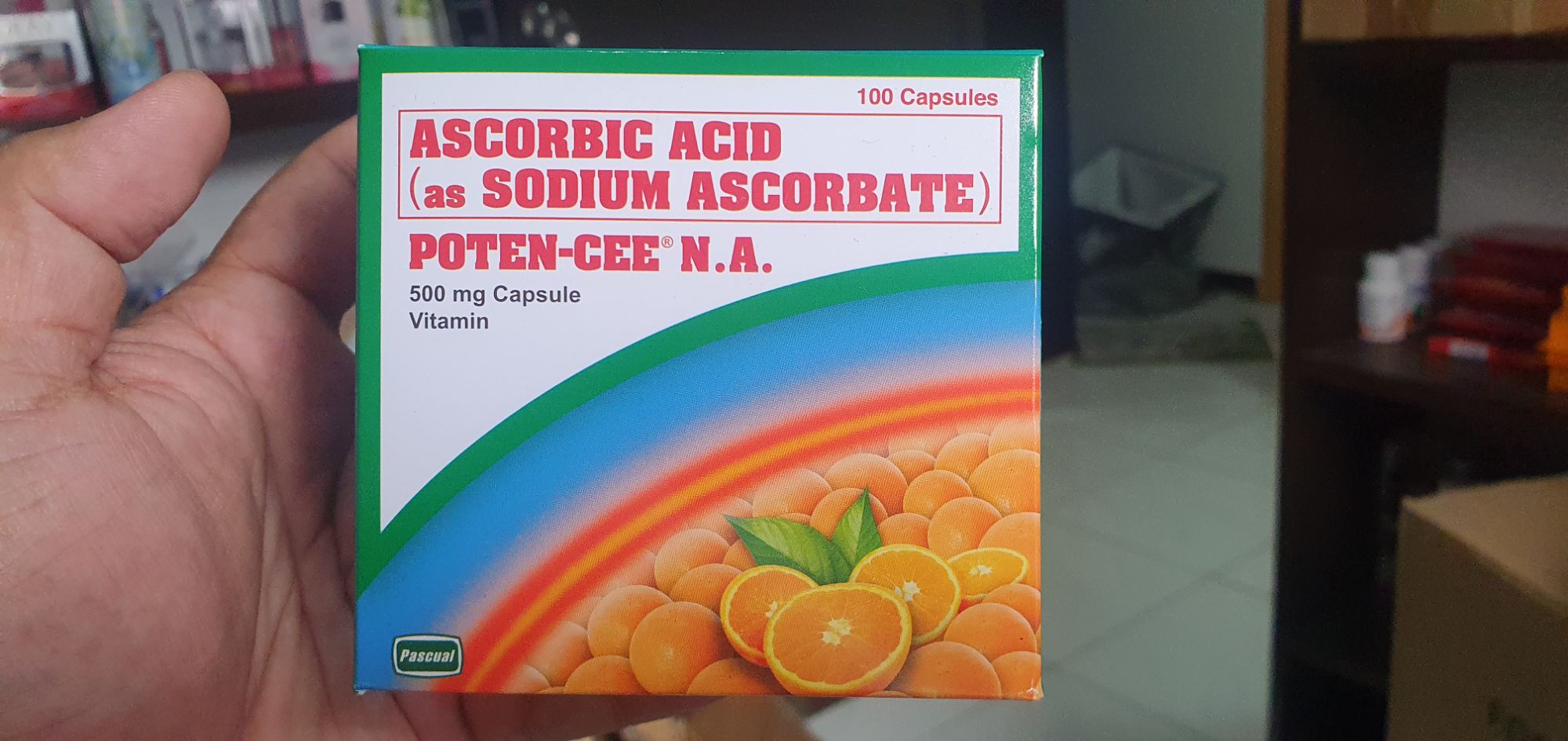 Poten Cee N A Sodium Ascorbate Ascorbic Acid 500mg 100pcs 1 Box Vitamin C Potencee Poten Cee