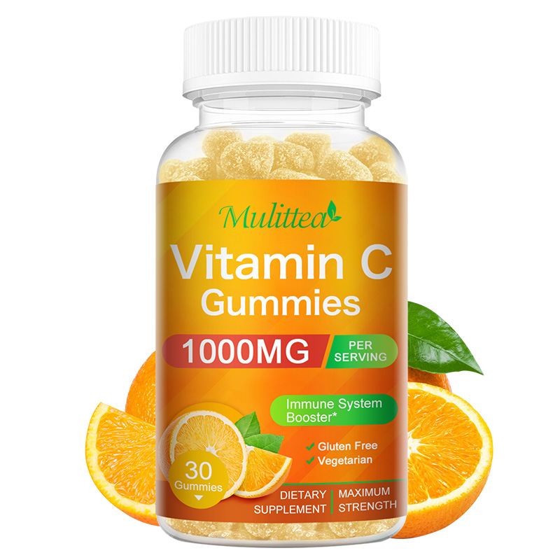 Mulittea Vitamin C Gummies 1000Mg Per Serving Chewable Dietary