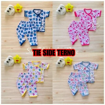 KIKZ / BABY TERNO TIESIDE AND PAJAMA (NEW BORN 0-6 MONTHS) / GENDER CHOICES ONLY / SMALL WONDER NEW BORN WEAR I SMALL WONDER