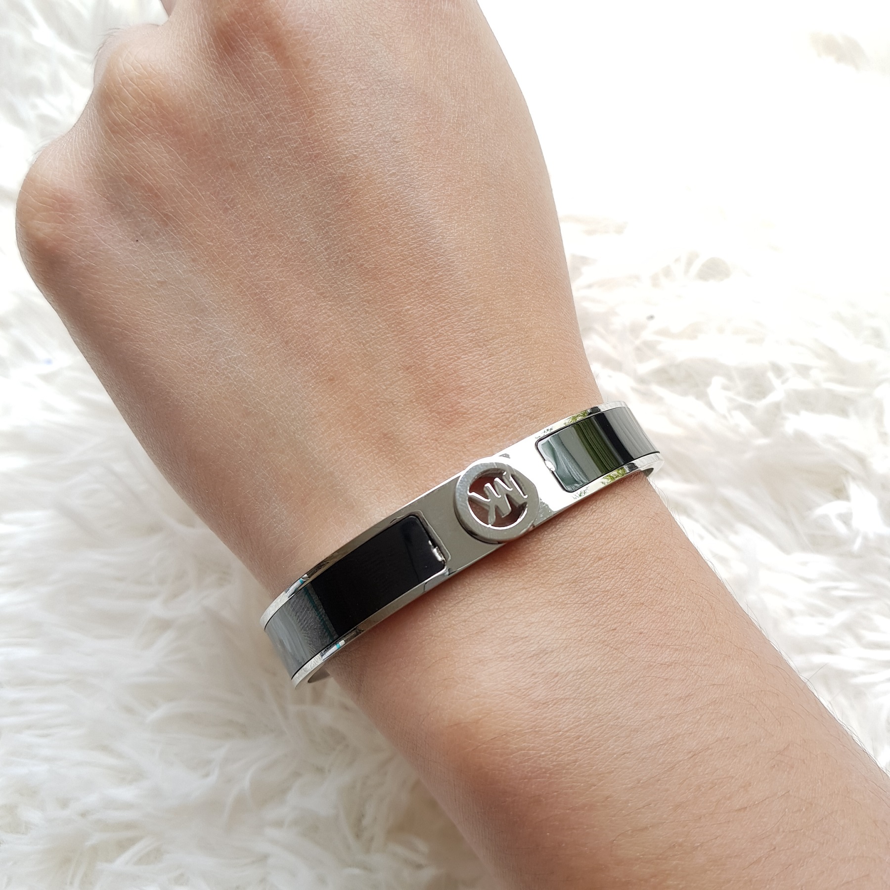 silver mk bracelet