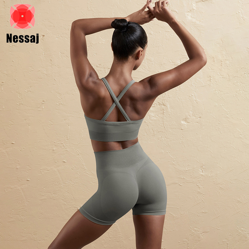 Nessaj Gym Outfit For Women Exercise Workout Yoga Suit Sexy Sports