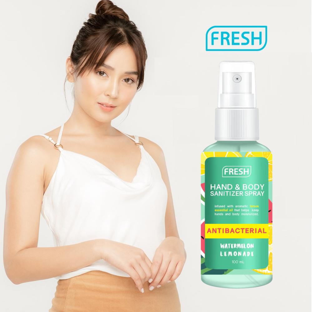 FRESH WATERMELON LEMONADE HAND AND BODY SANITIZER SPRAY 100ML ANTIBACTERIAL LONG LASTING SCENT
