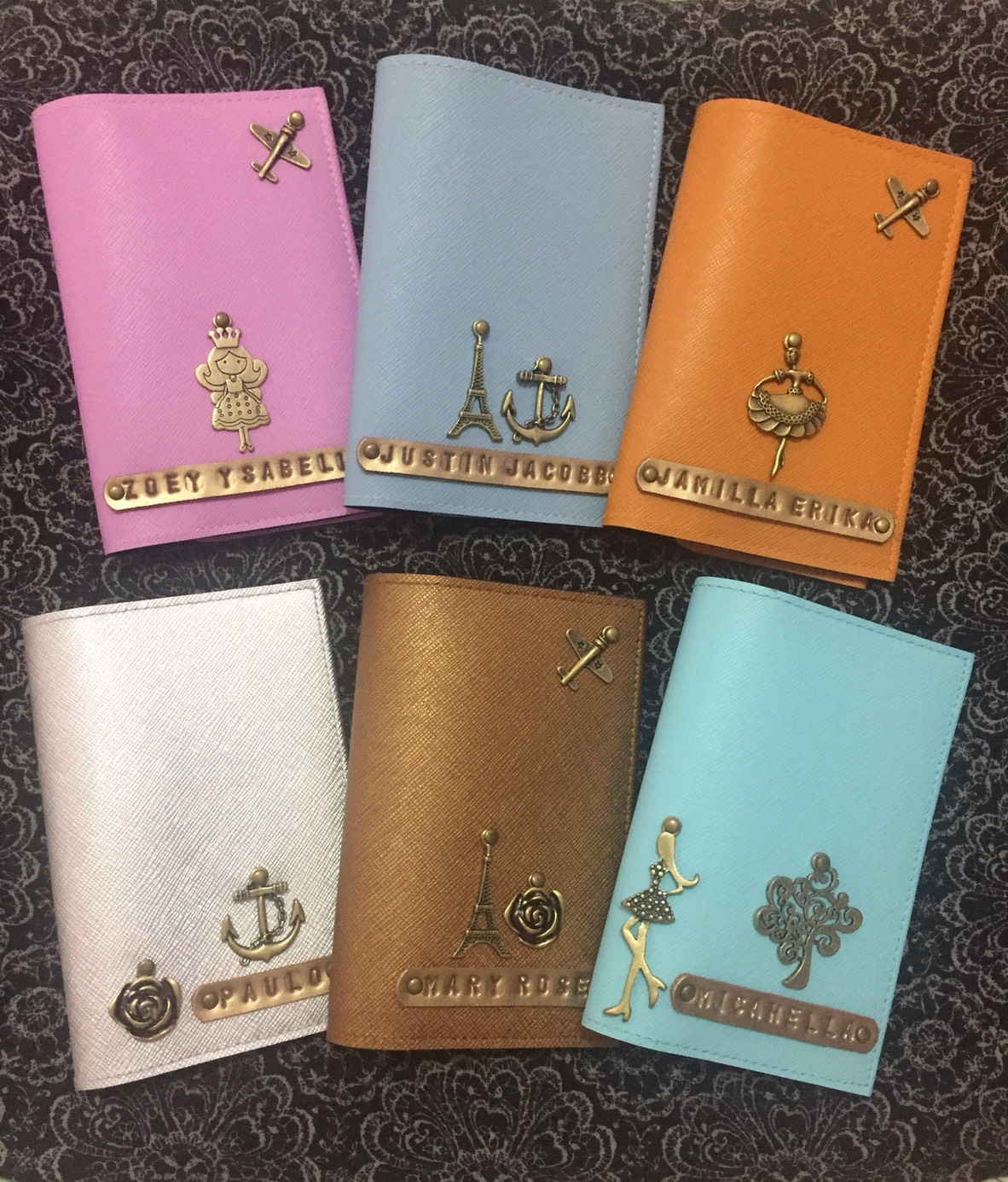 Sawadeekha Personalized Passport Cover/Holder with 2 Charms Lazada PH