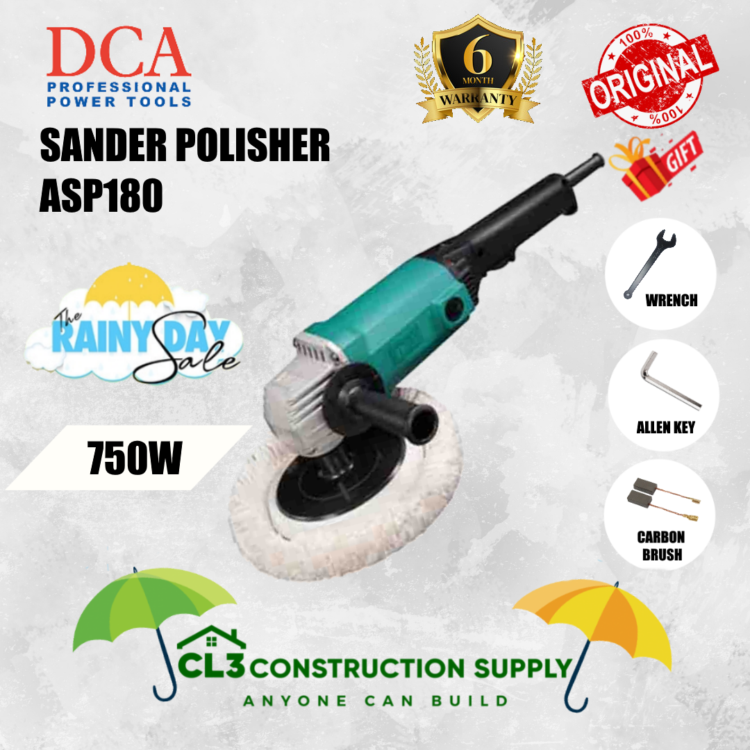 DCA POWER TOOLS SANDER POLISHER ASP180 Lazada PH