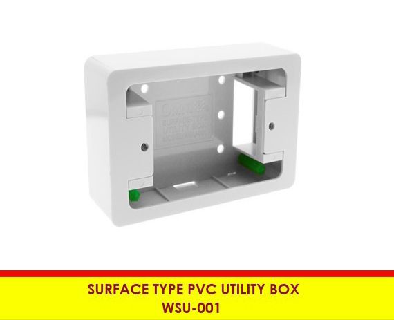 OMNI Surface Type PVC Utility Box WSU-001 (free screw)