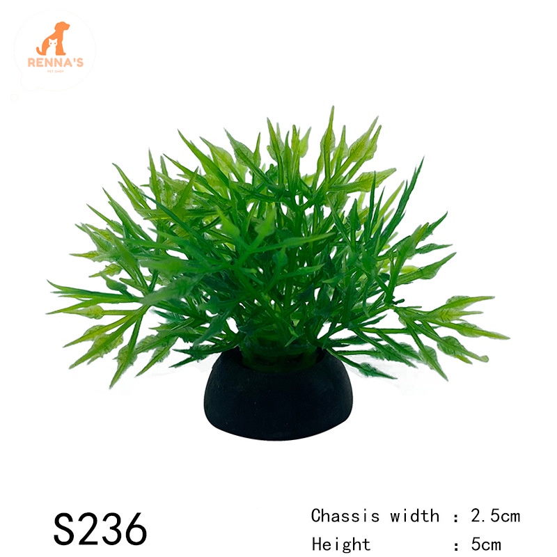 Renna's Aquarium Decor Fish Tank Decor Plastic Fake Flower Fish Decor