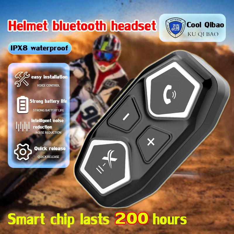 ⚡200 hours battery life⚡Helmet bluetooth headset intercom Motorcycle ...